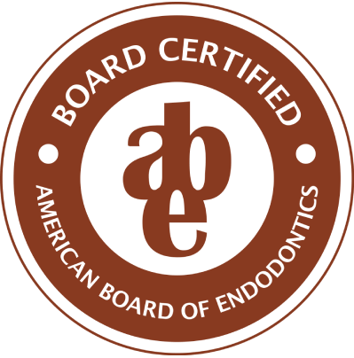 american board of endodontics certified seal